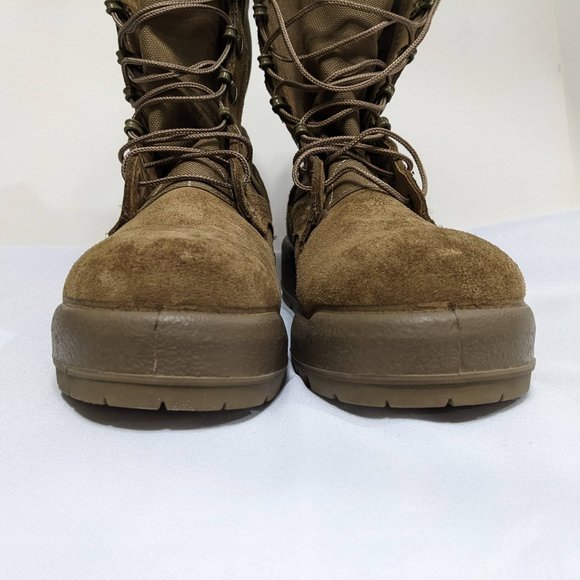 BELLEVILLE Desert Tan Suede & Cordura Military Combat Boot AHWC - 6R Unisex NWOT - Picture 4 of 12